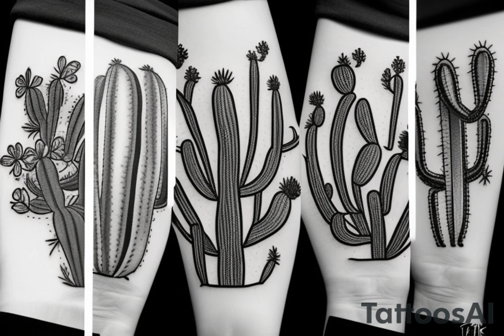 Cactus tattoo idea