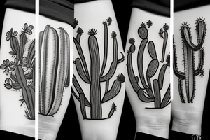 Cactus tattoo idea