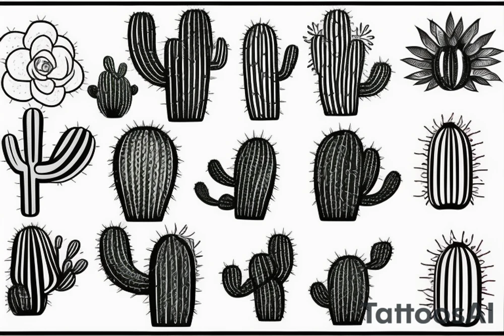Cactus tattoo idea