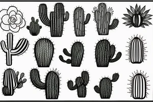 Cactus tattoo idea
