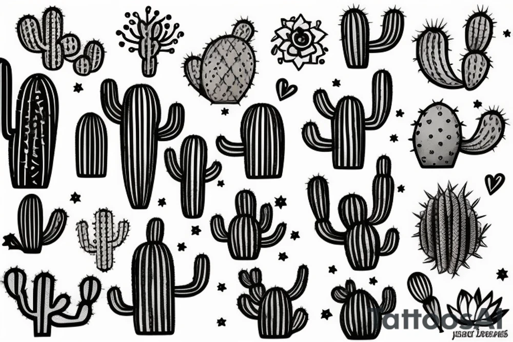 Cactus tattoo idea
