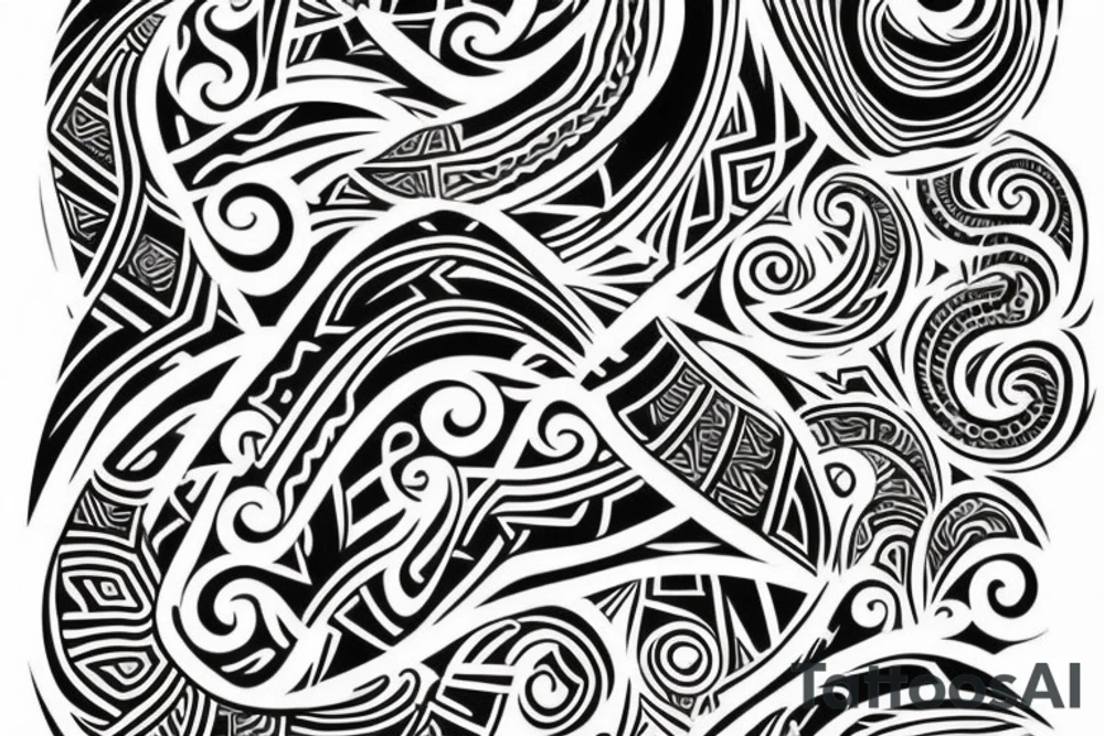Maori style tattoo idea