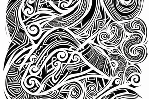 Maori style tattoo idea