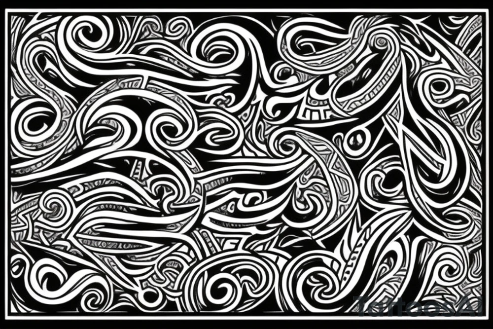 Maori style tattoo idea