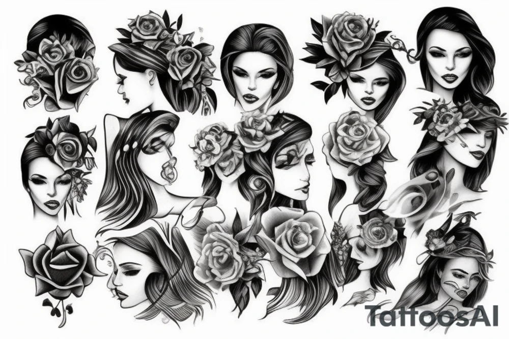 woman tattoo idea