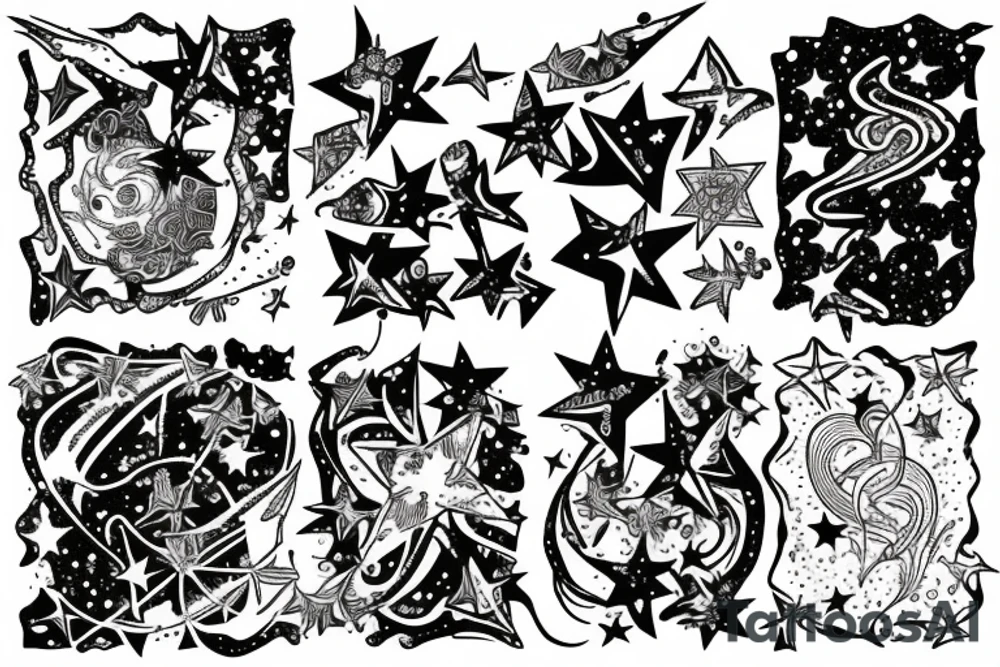 a constellation of stars tattoo idea