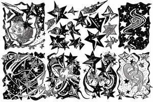 a constellation of stars tattoo idea