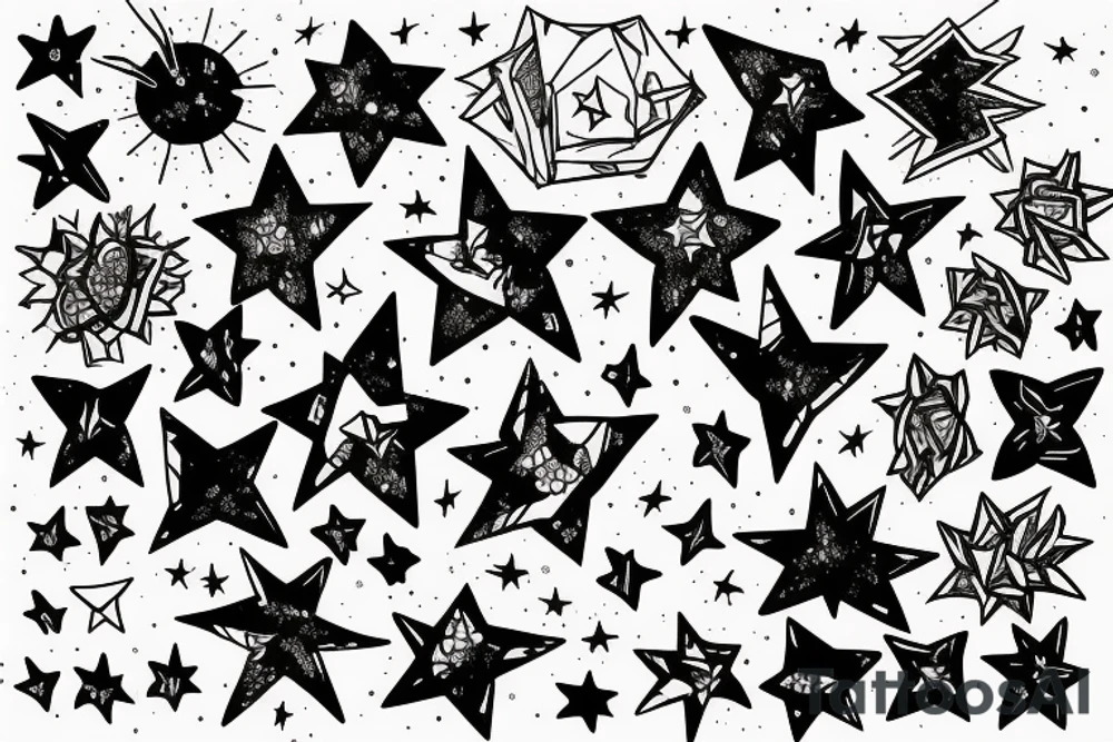 a constellation of stars tattoo idea