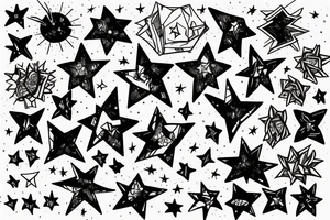 a constellation of stars tattoo idea