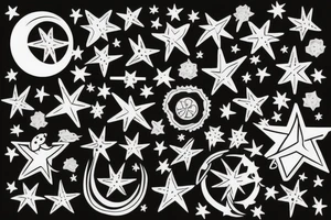 a constellation of stars tattoo idea