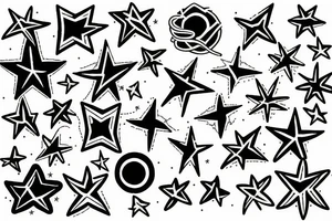 a constellation of stars tattoo idea