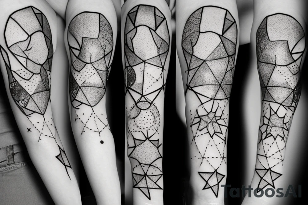 a constellation of stars tattoo idea