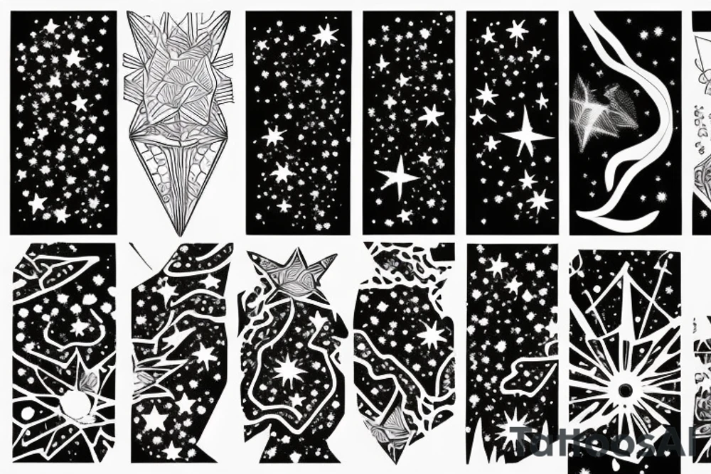 a constellation of stars tattoo idea