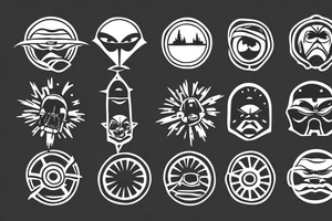 Twin suns setting on Tattooine tattoo idea