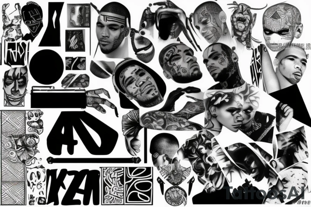 Chris Brown tattoo idea