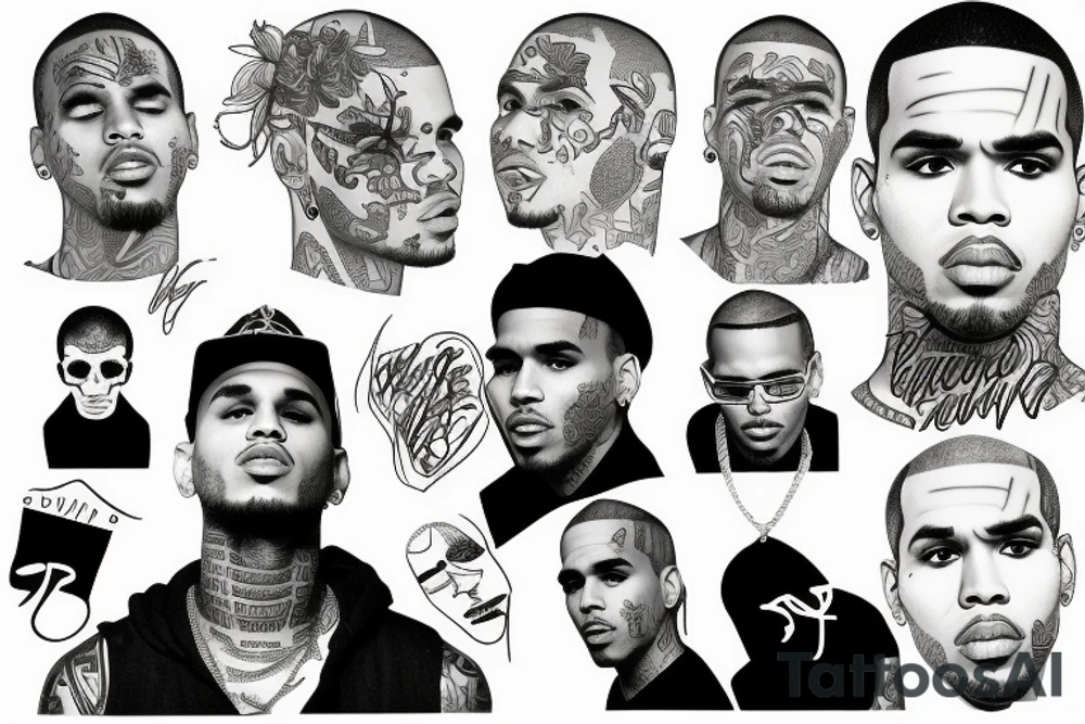 Chris Brown tattoo idea
