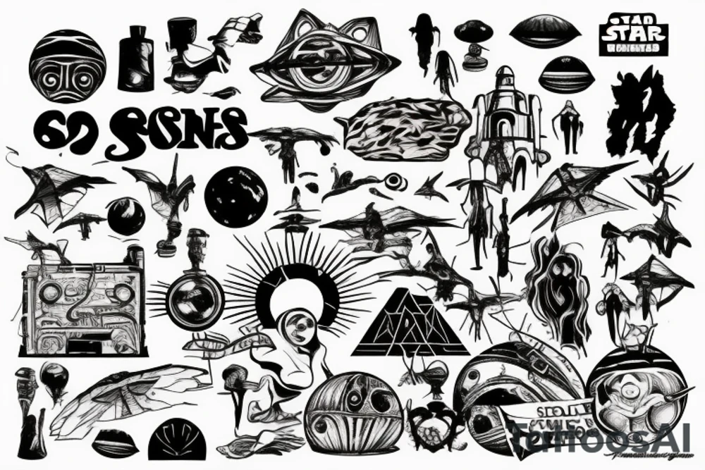 Sunset on Tatooine tattoo idea