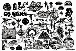 Sunset on Tatooine tattoo idea
