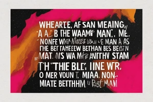 Shakespeare quote with a splash of warm color behind it. The quote says "but whate'er I be,
Nor I nor any man that but man is
With nothing shall be pleased, till he be eased
With being nothing." tattoo idea