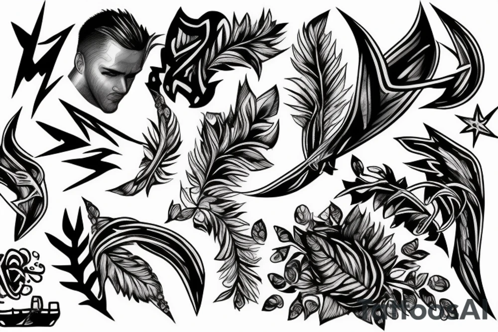 a lightning tattoo idea