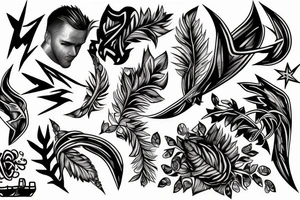a lightning tattoo idea