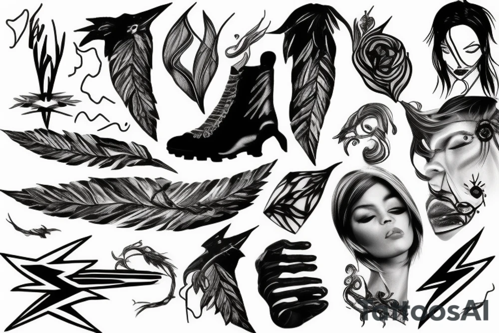 a lightning tattoo idea
