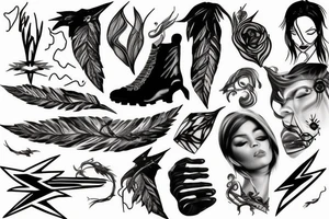 a lightning tattoo idea