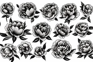 peony tattoo idea