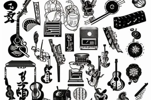 D minor music key tattoo idea