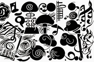 D minor music key tattoo idea