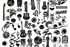 D minor music key tattoo idea