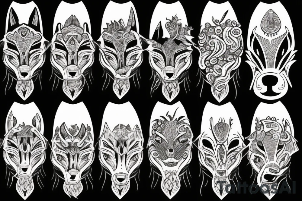 Wolf made out of hops tattoo idea