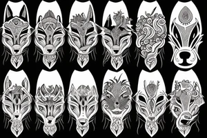 Wolf made out of hops tattoo idea