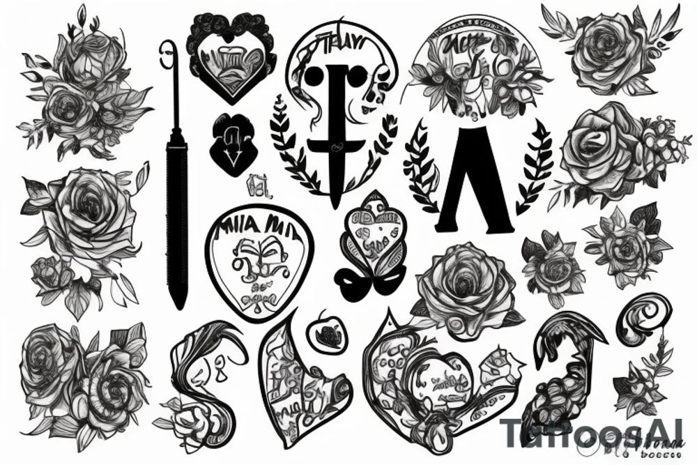 The word MIA tattoo idea