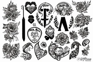 The word MIA tattoo idea