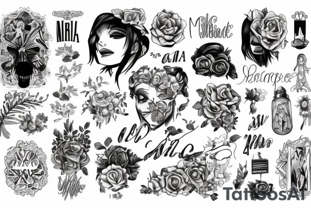 The word MIA tattoo idea