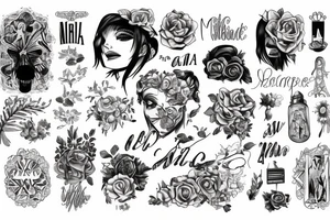 The word MIA tattoo idea