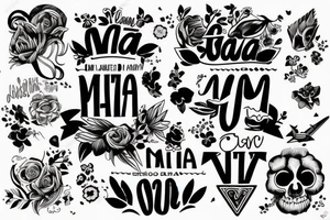 The name Mia tattoo idea