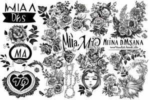The name Mia tattoo idea