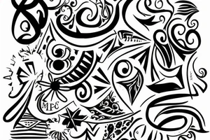 The letters M I A tattoo idea