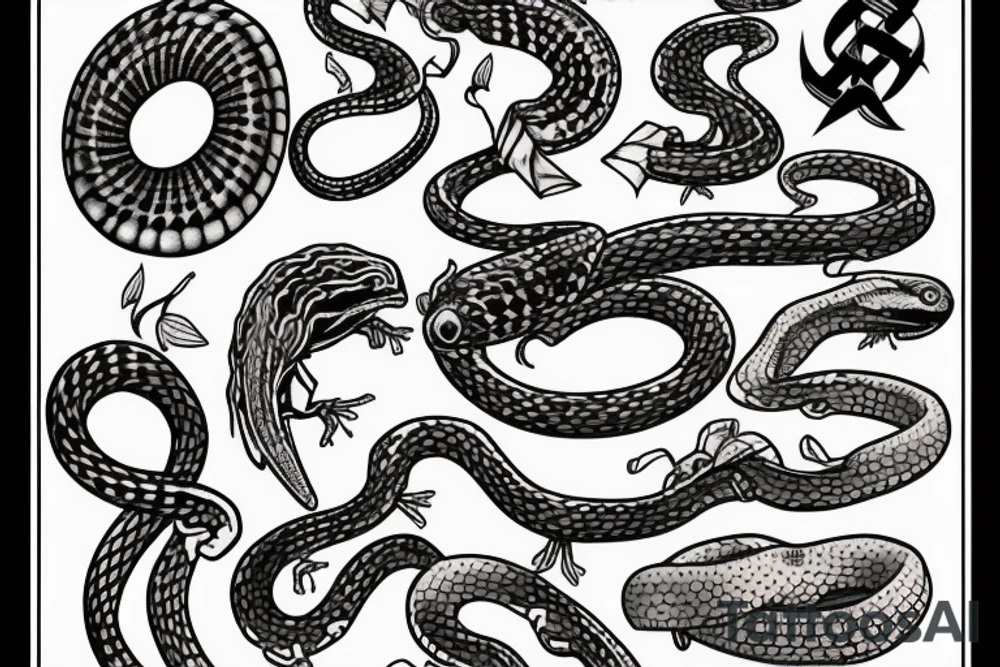 Corn snake tattoo idea
