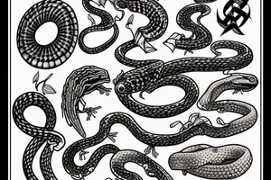Corn snake tattoo idea