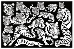 Latvia, love, freedom, tiger tattoo idea