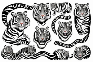 Latvia, love, freedom, tiger tattoo idea