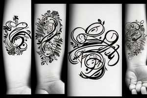 Name tattoo idea