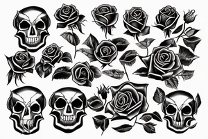 Rose and scorpion skull tattoo idea
