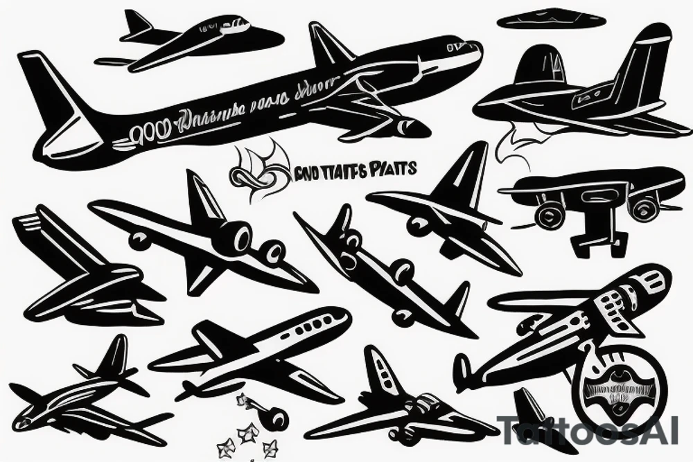 plane tattoo idea