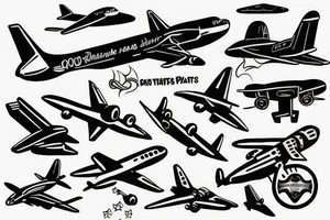 plane tattoo idea