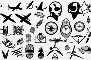 plane tattoo idea