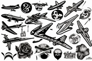 plane tattoo idea